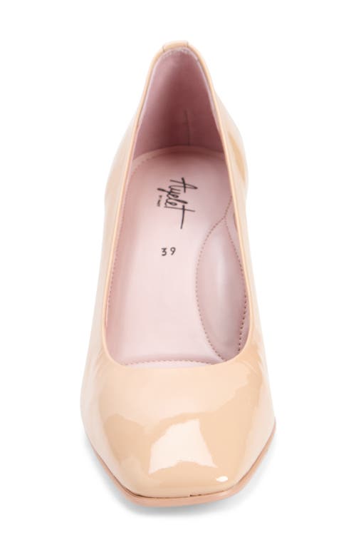 Naot Cass Patent Pump In Beige Classic Patent
