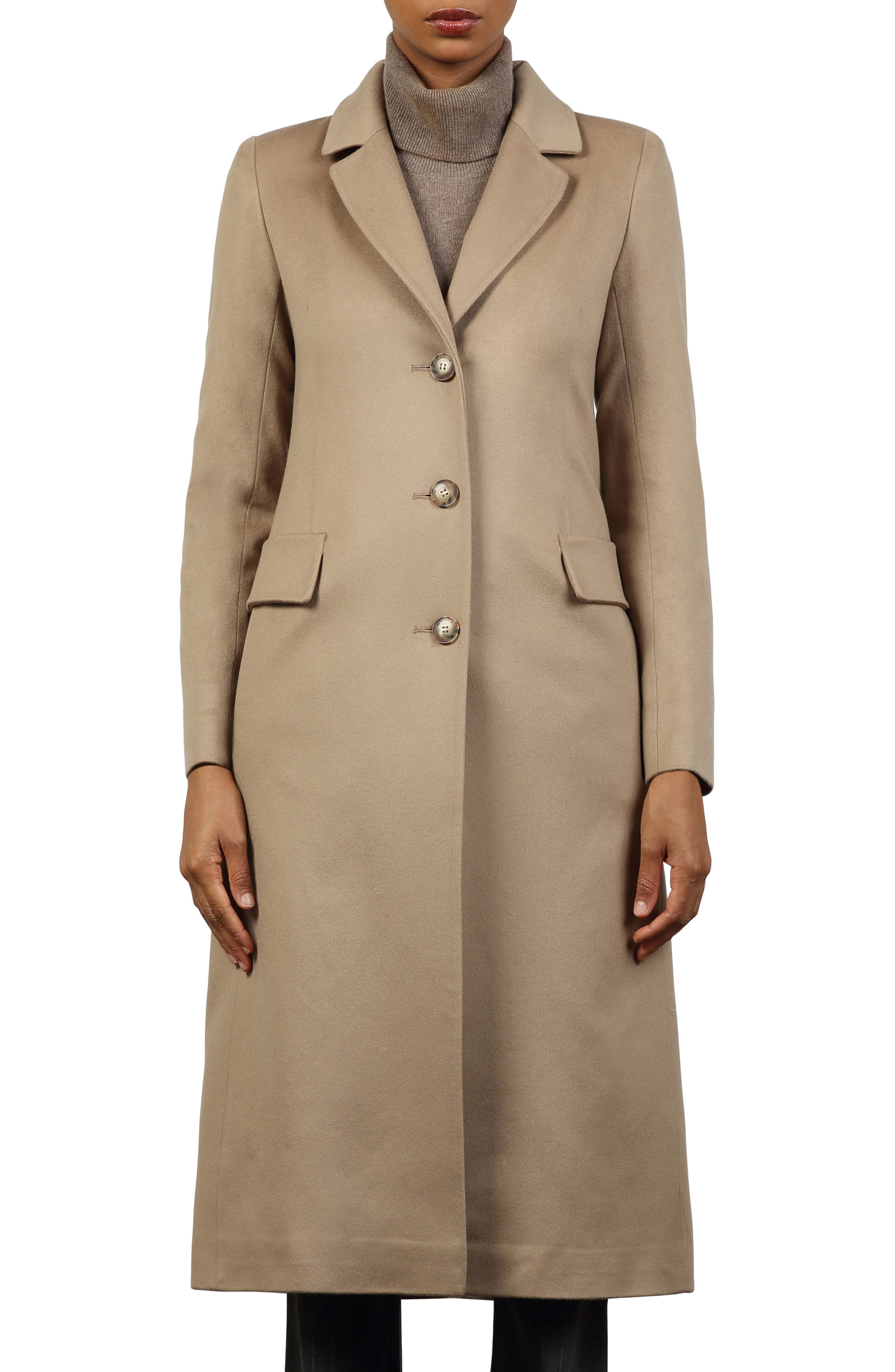 topshop camel coat nordstrom