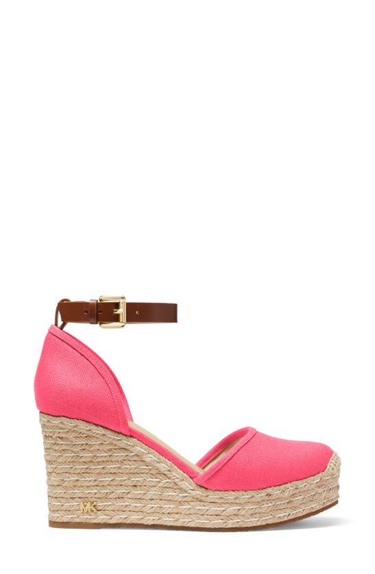 Shop Michael Michael Kors Kendrick Espadrille Wedge Sandal In Geranium