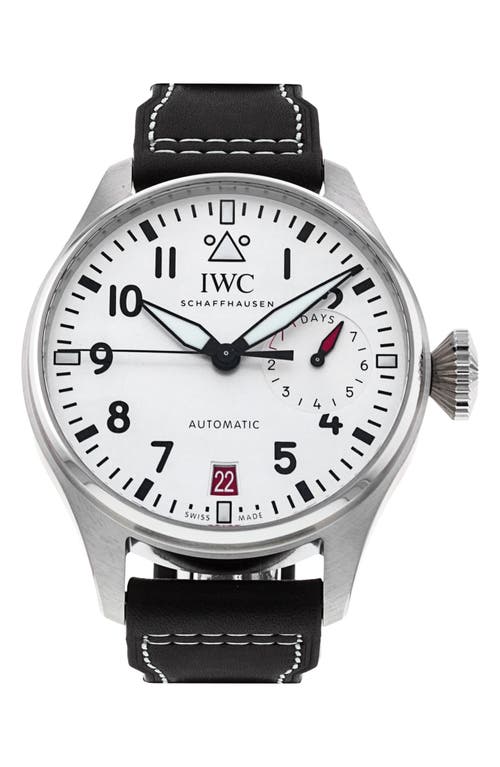IWC Preowned Big Pilots Automatic Leather Strap Watch