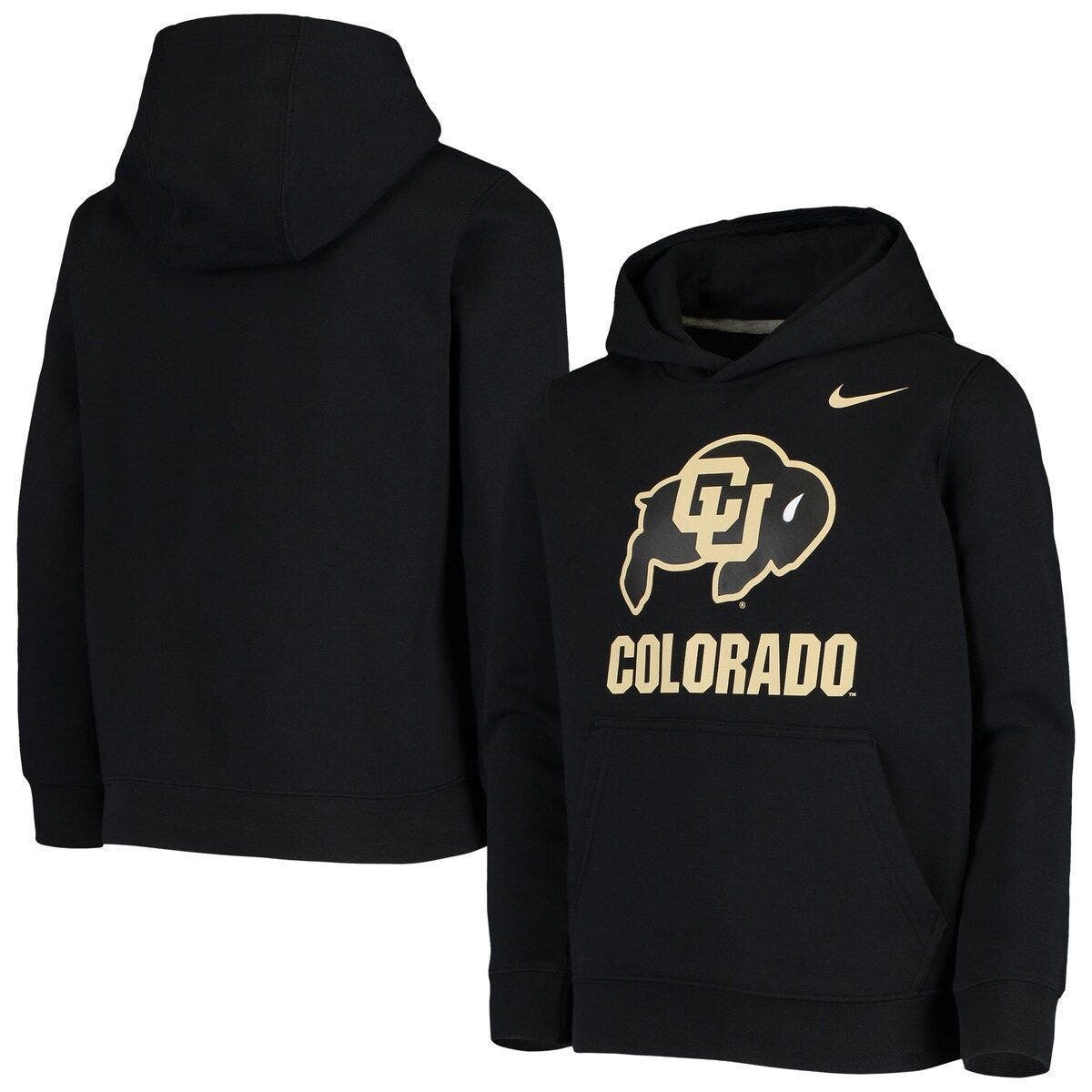 Nike Youth Nike Black Colorado Buffaloes Stadium Club Fleece Pullover   02225e2b 2ef8 4a44 B348 1fe30be19e66 