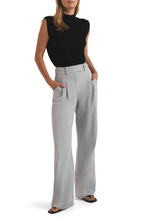 Shop Favorite Daughter The Nadie Pleated Pants In Ultimate Gray