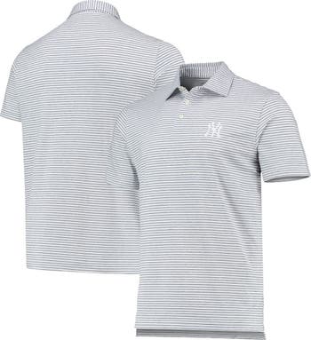 Vineyard Vines NY Yankees Edgartown Stretch Stitched White Polo