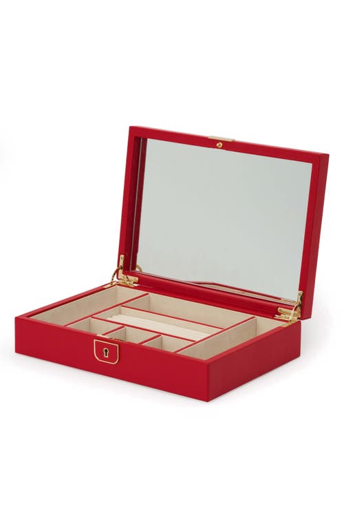 Shop Wolf Palermo Medium Jewelry Box In Red