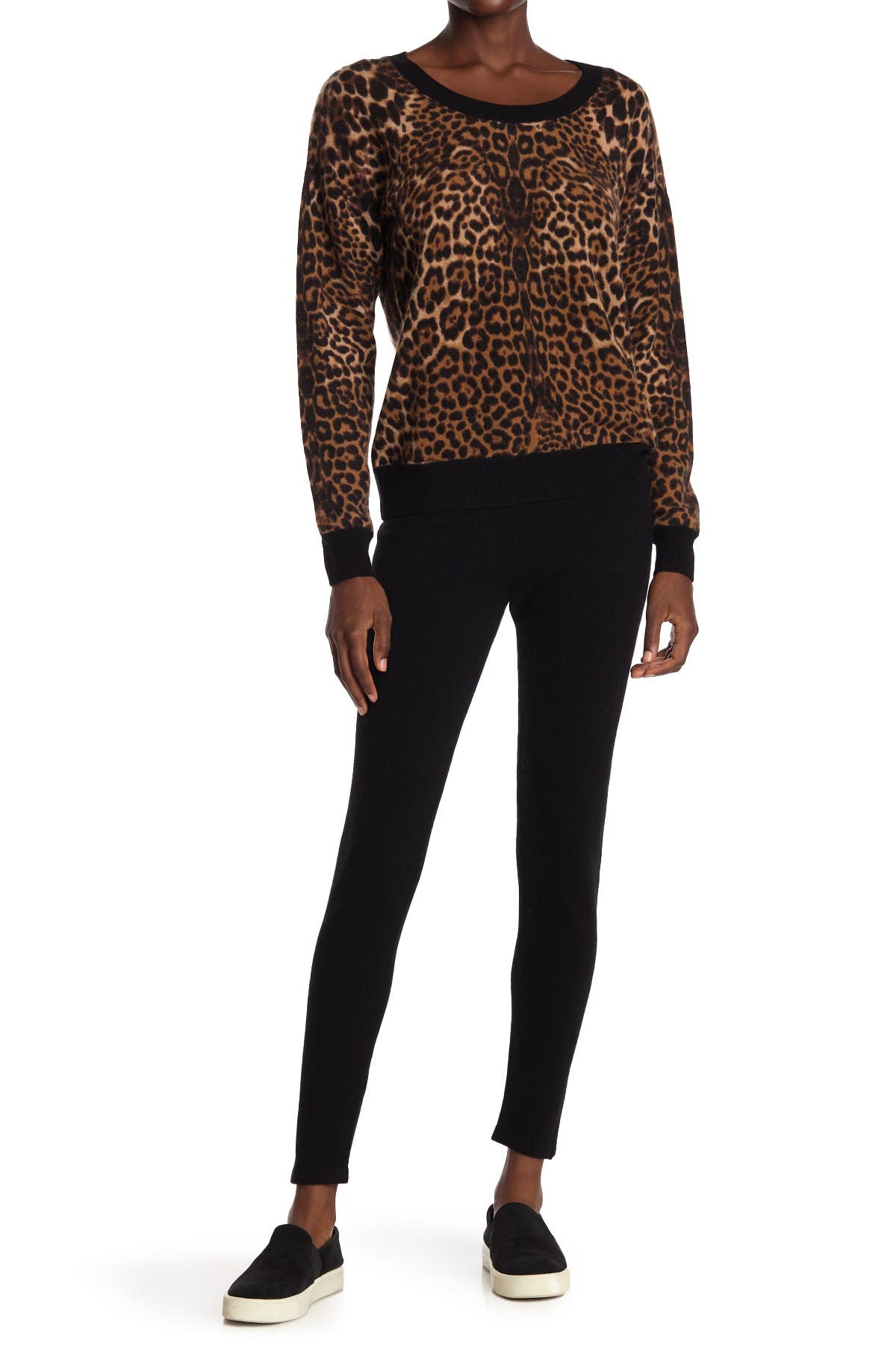 Amicale Cashmere Jersey Leggings 