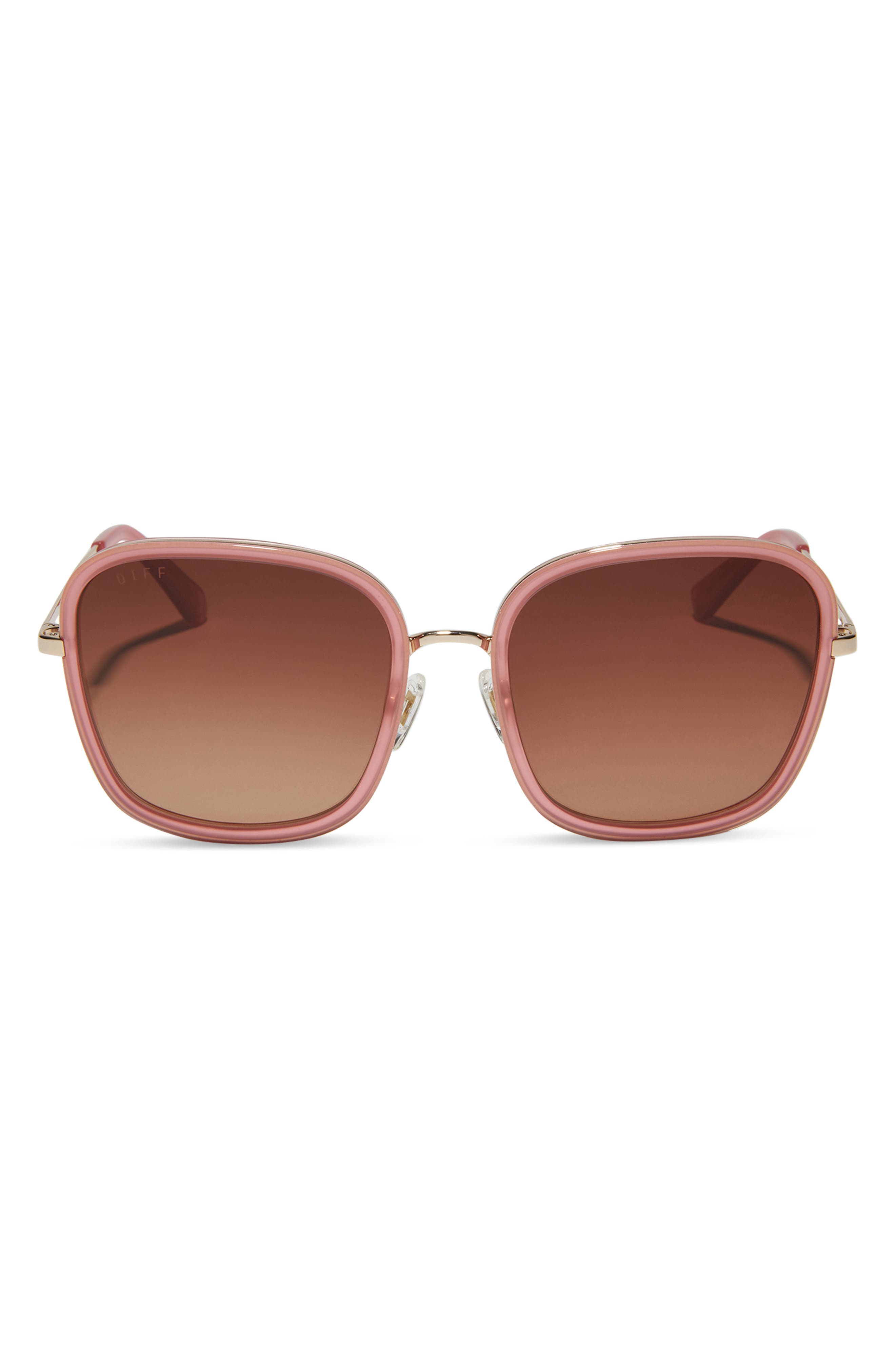 NWT Diff Eyewear Genevive Red Frame Sunglasses with Brown Gradient Lenses Diff Eyewear | Accessories | Diff Grace Sunglasses Matte  main image 4