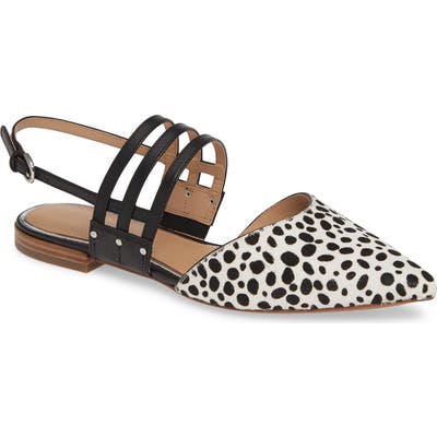 Linea Paolo Dahlia Pointy Toe Flat, White