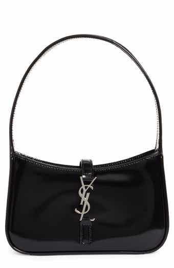 Saint Laurent Le 5 à 7 Ysl Leather Hobo Bag, Light Musk, Women's, Handbags & Purses Bucket Bags