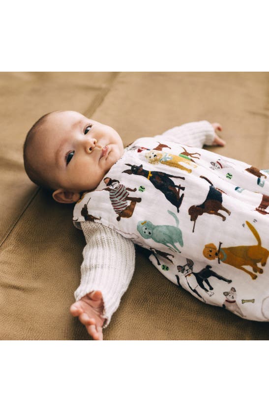 Shop Little Unicorn Cotton Muslin Wearable Blanket In Woof