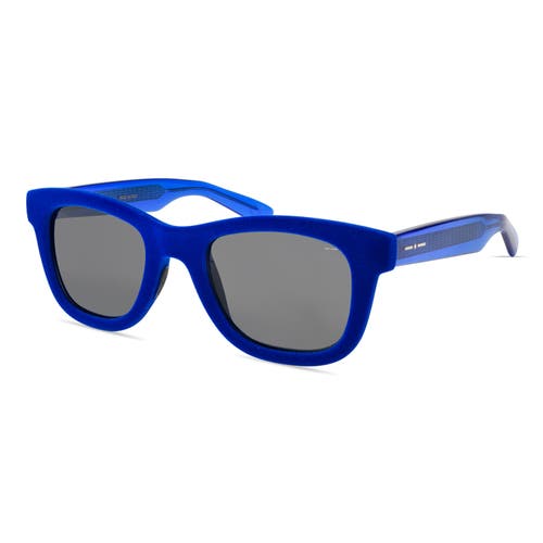 Shop Italia Independent Azzurro Velvet Sunglasses In Blue