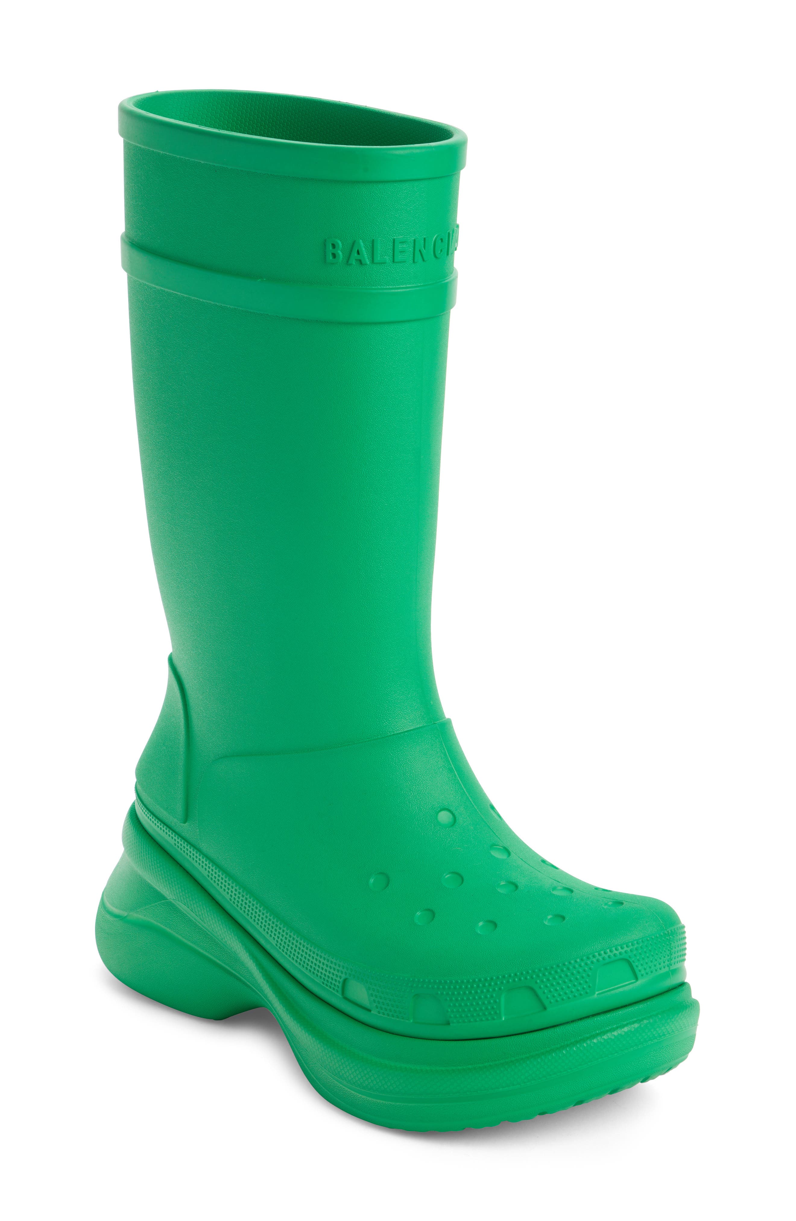 green balenciaga boots