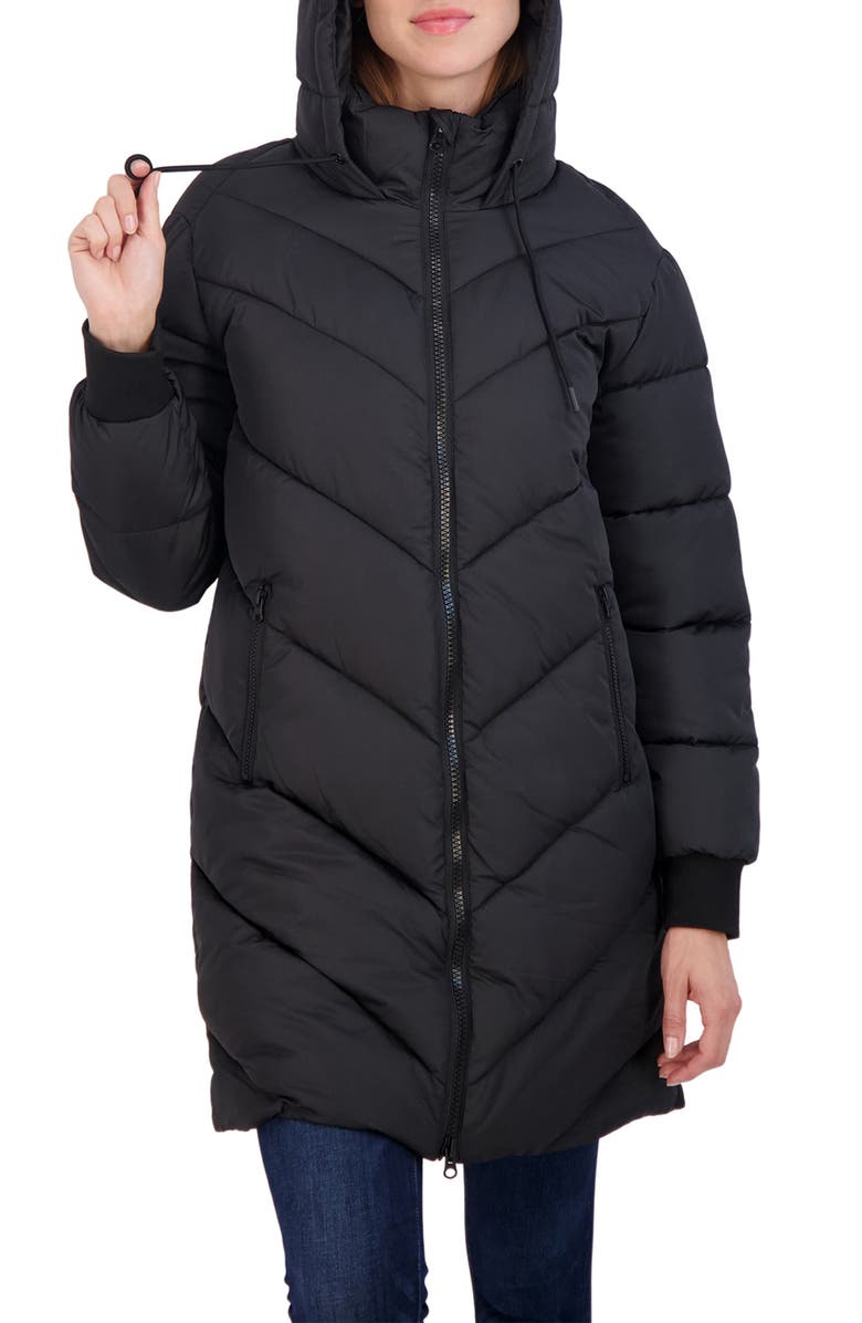 Sebby Chevron Hooded Puffer Jacket | Nordstromrack