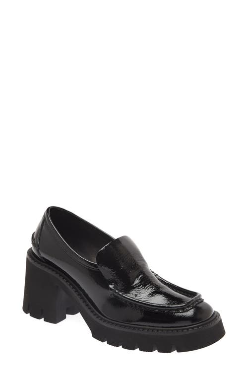 Pedro Garcia Zavanna Block Heel Loafer Black Castoro Naplack at Nordstrom,