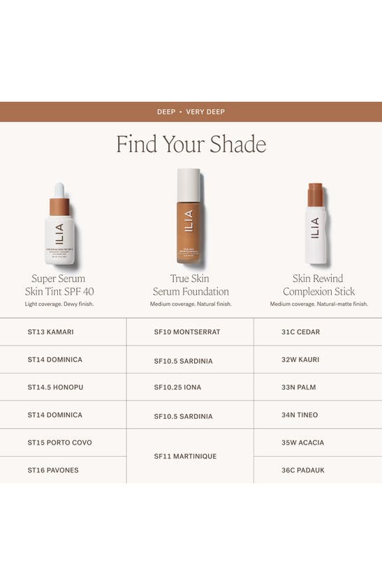 Ilia Skin Rewind Blurring Foundation And Concealer Complexion Stick 36c Padauk 0.35 oz / 10 G In 36c - Padauk Deep Cool