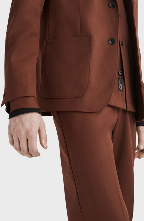 Rag & Bone Shift Wool Blend Twill Sport Coat In Soil
