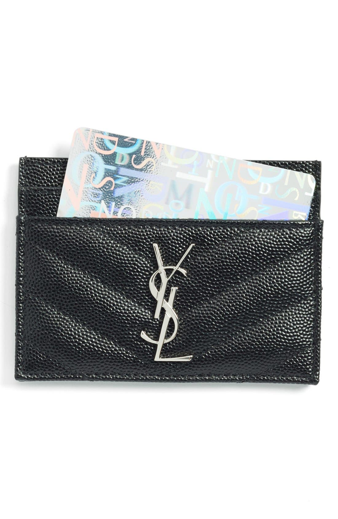 ysl card holder womens