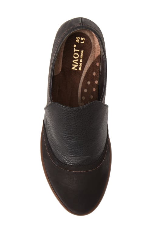 Naot Angin Loafer In Black/coal Leather