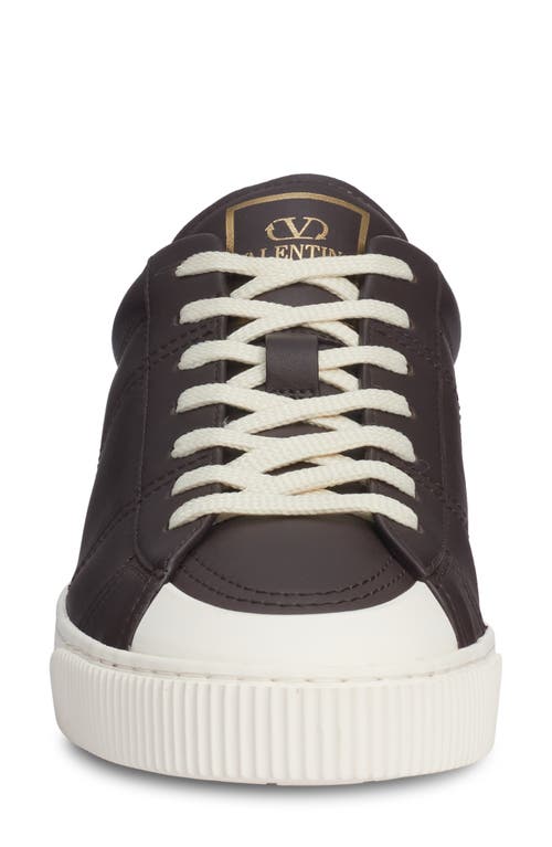 Shop Valentino Garavani Cityplanet Sneaker In E05-ebano/ivory