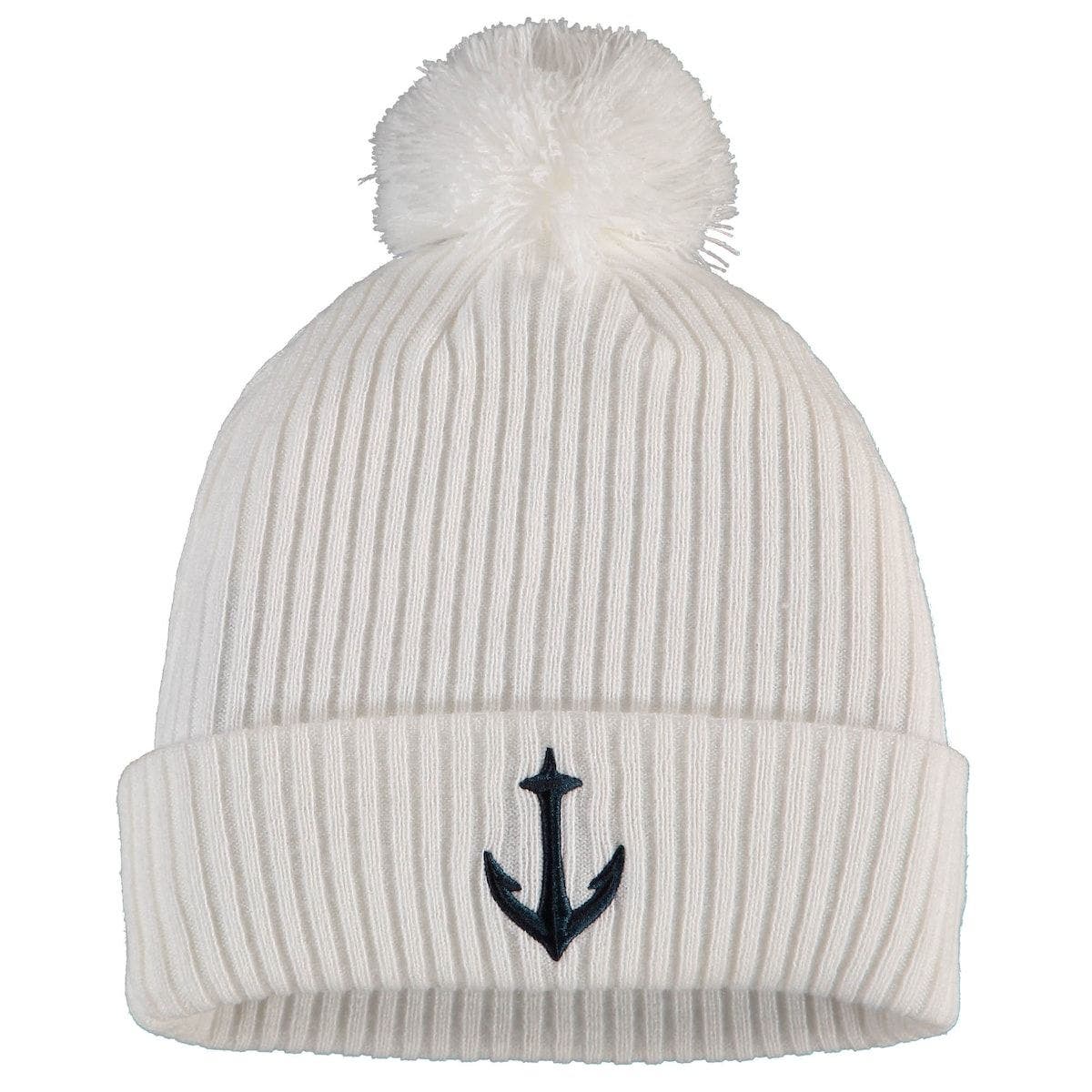 Logo Cuffed Knit Hat with Pom | Nordstrom