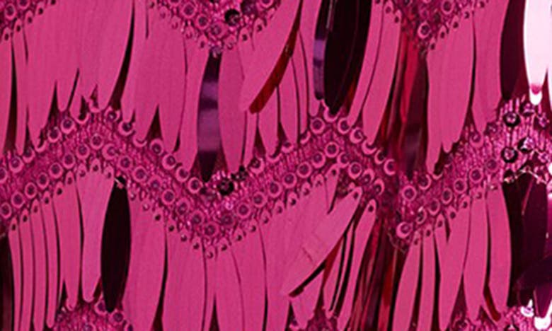 Sho By Tadashi Shoji Fringe Sequin Minidress In Wild Pink