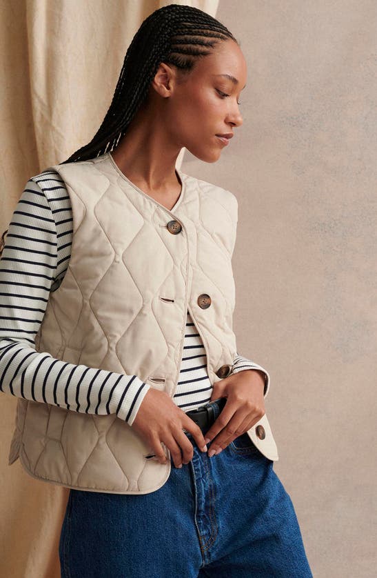 Shop Barbour Kelley Quilted Vest In French Oak