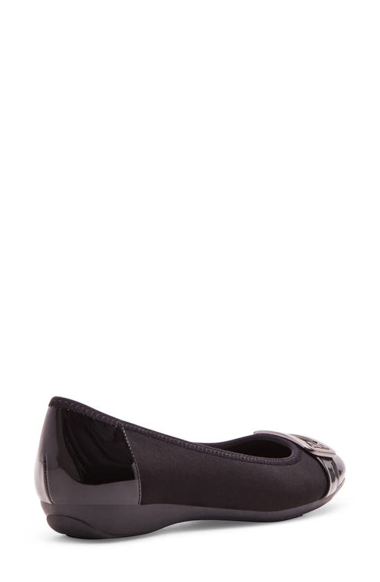 Shop Anne Klein Ulivera Ballet Flat In Black