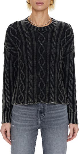 Pistola Eva Rib Knit Frayed Edge Cotton Sweater | Nordstrom