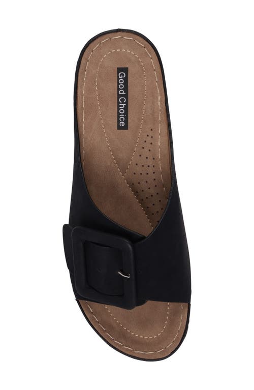 Good Choice New York Hamden Platform Slide Sandal In Black