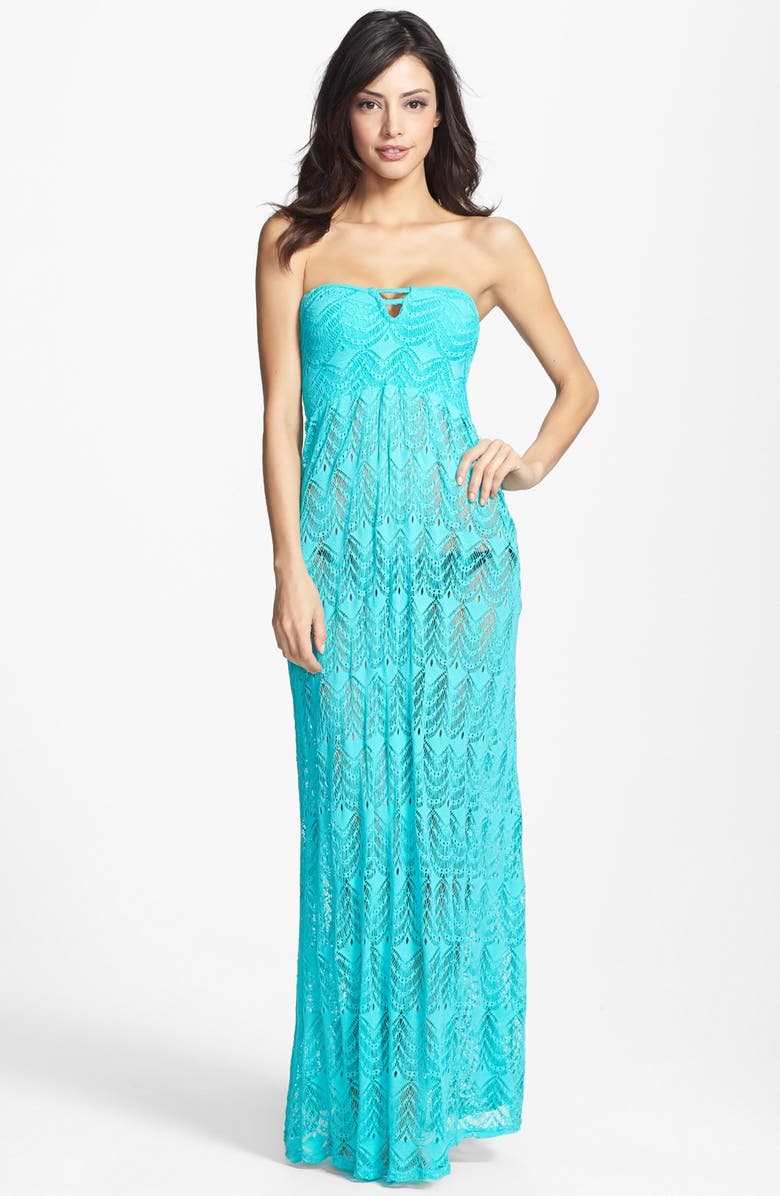 Red Carter Crochet Cover-Up Maxi Dress | Nordstrom