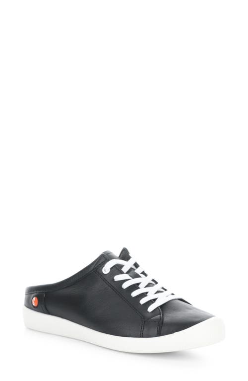 Idle Sneaker in Black Smooth Leather