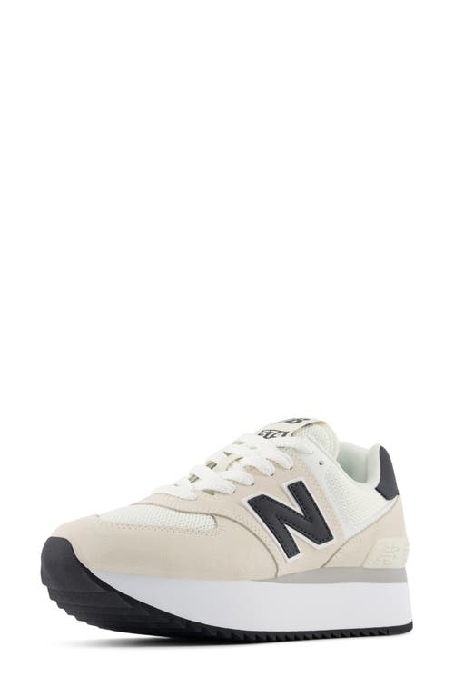 Shop New Balance 574 Sneaker In Linen/sea Salt