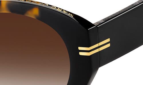 Marc Jacobs Mj 1110s Acetate Oval Sunglasses In Brown