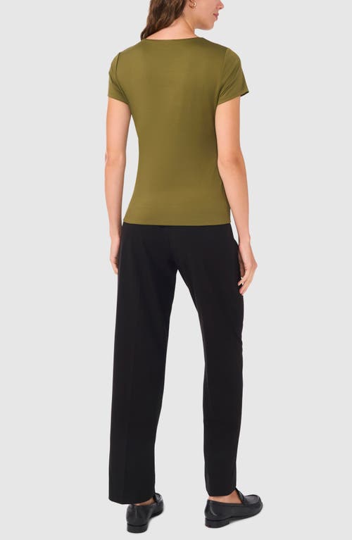 Shop Halogenr Halogen(r) Essential Compression T-shirt In Capulet Olive Green