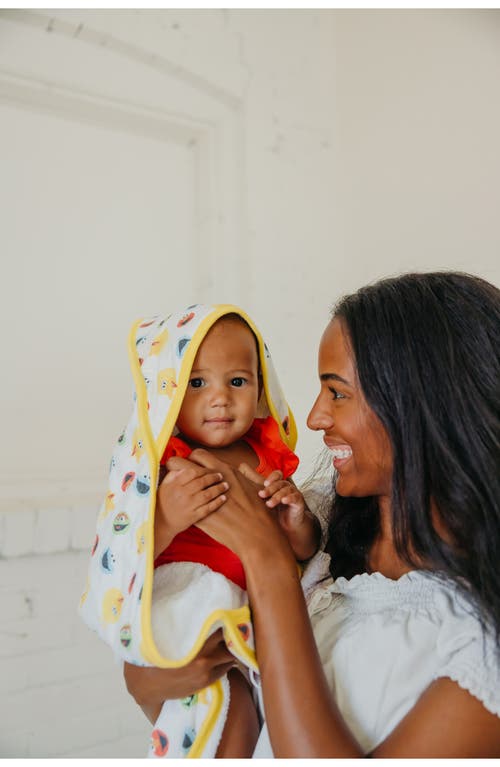 Shop Copper Pearl X Sesame Street Hooded Towel In Bright Yellow