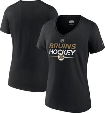 Boston Bruins women's black short sleeve graphic t-shirt size