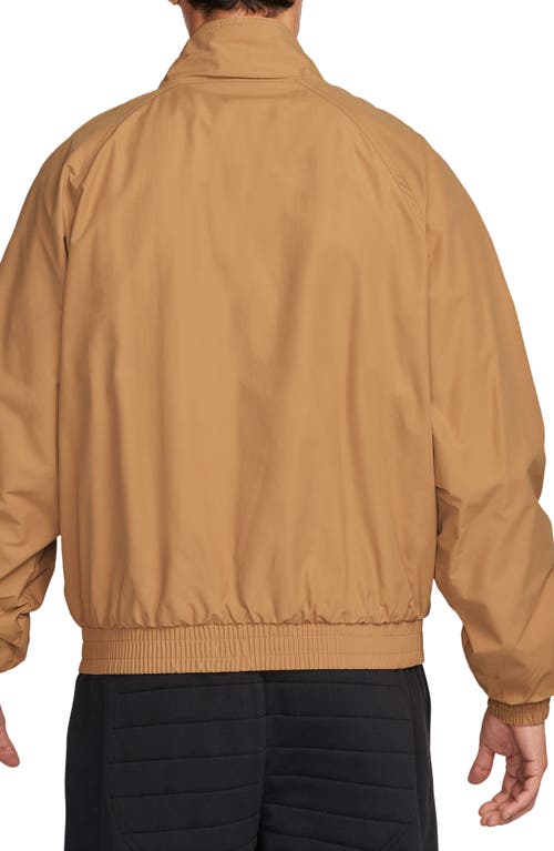 Shop Nike Club Fleece Futura Jacket In Flax/white