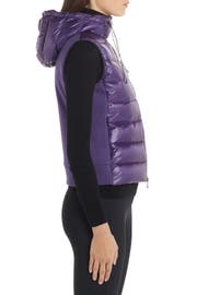 Ghany water resistant shiny nylon down puffer vest Clearance