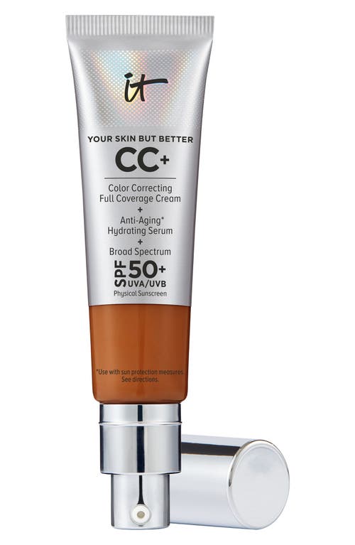 IT Cosmetics CC+ Color Correcting Full Coverage Cream SPF 50+ in Rich Honey
