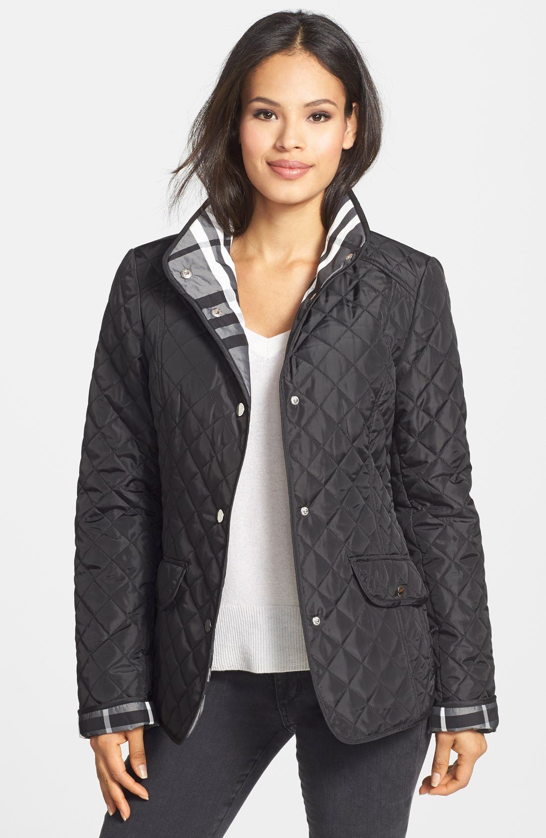 Gallery Diamond Quilt Barn Jacket (Regular & Petite) Nordstrom
