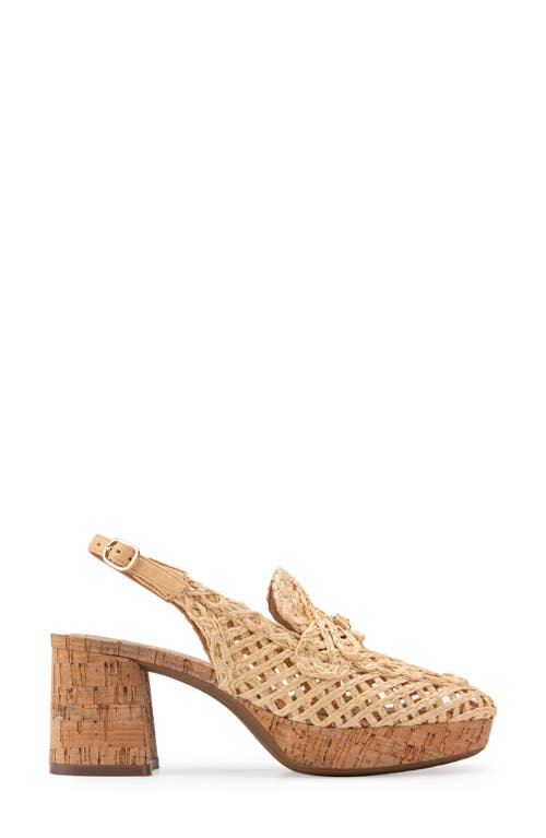 AEROSOLES AEROSOLES SANTIAGO RAFFIA PLATFORM SLINGBACK CLOG