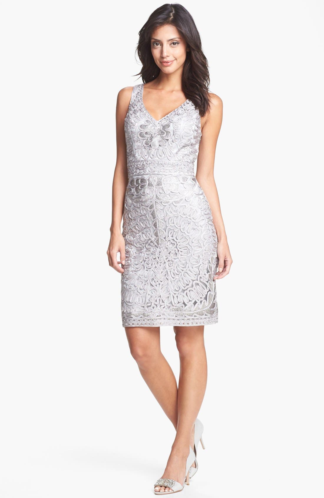 Sue Wong Embroidered Lace Sheath Dress | Nordstrom
