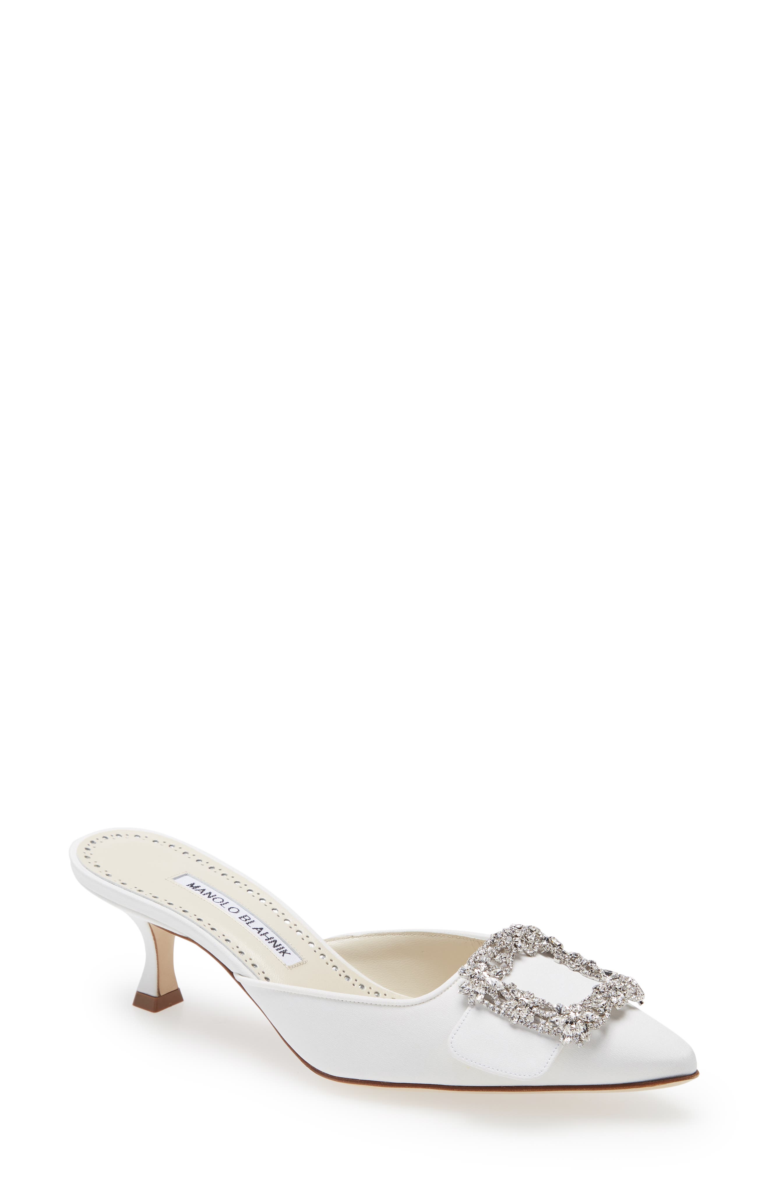 manolo blahnik mules black