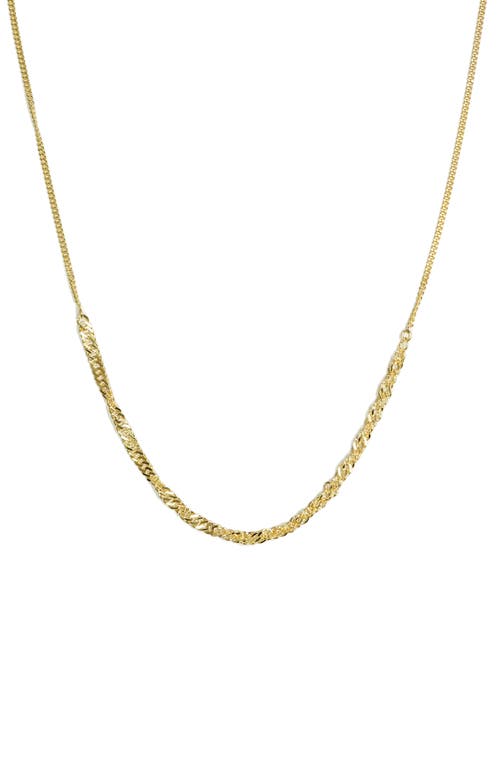 Argento Vivo Sterling Silver Frontal Chain Necklace in Gold at Nordstrom