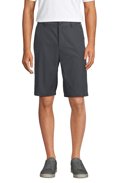 Shop Lands' End School Uniform  Active Chino Shorts In Arctic Gray