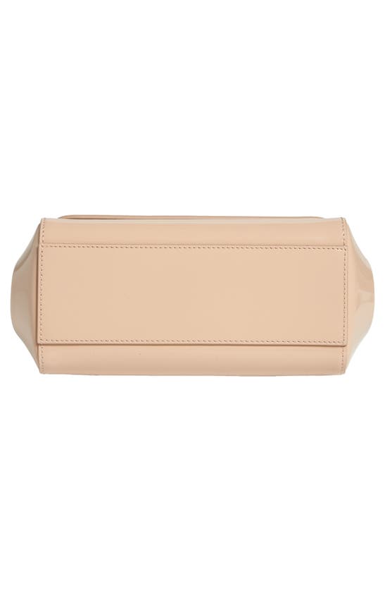 Shop Dolce & Gabbana Dolce&gabbana Small Sicily Patent Leather Handbag In 80412 Powder Pink 1