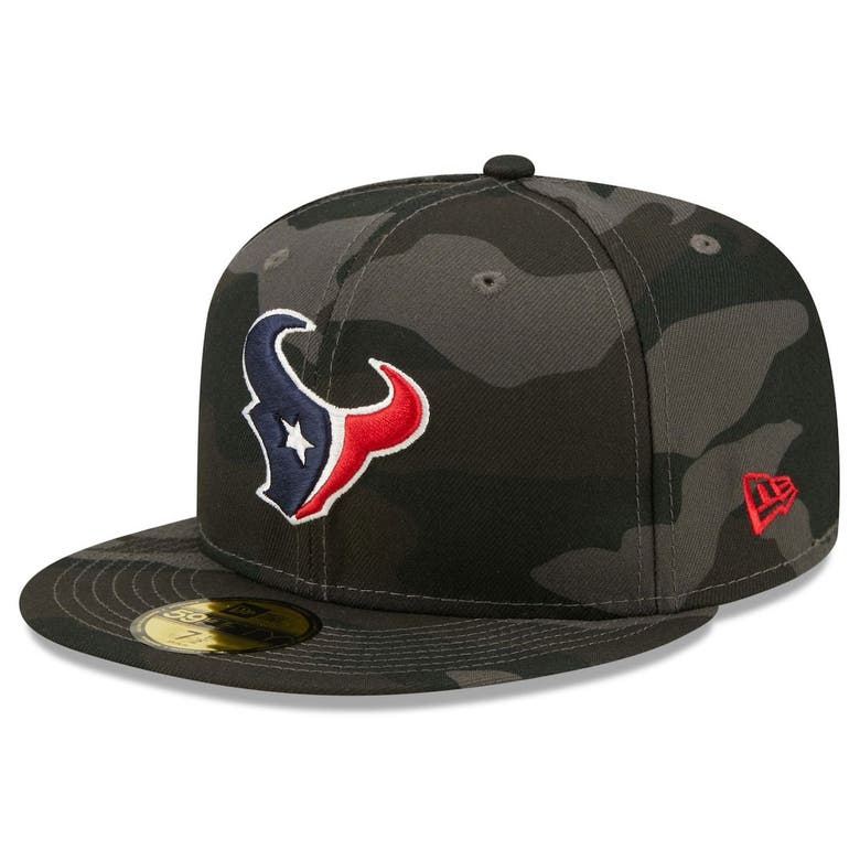 New Era Black Houston Texans Camo 59fifty Fitted Hat | ModeSens