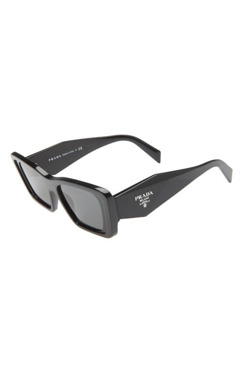 Prada 51mm Butterfly Sunglasses In Black/dark Grey