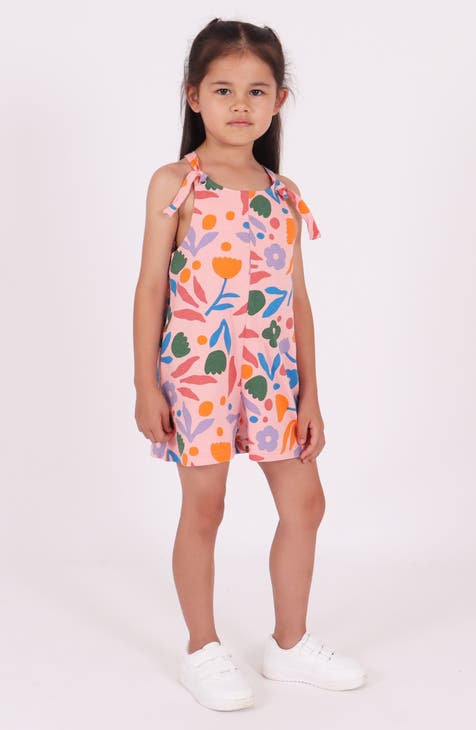 Girls' 100% Cotton Dresses & Rompers