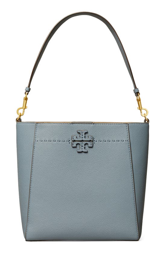 Shop Tory Burch Mcgraw Leather Hobo In Brunnera