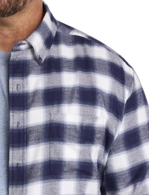 HARBOR BAY BY DXL HARBOR BAY BY DXL PLAID FLANNEL SPORT SHIRT